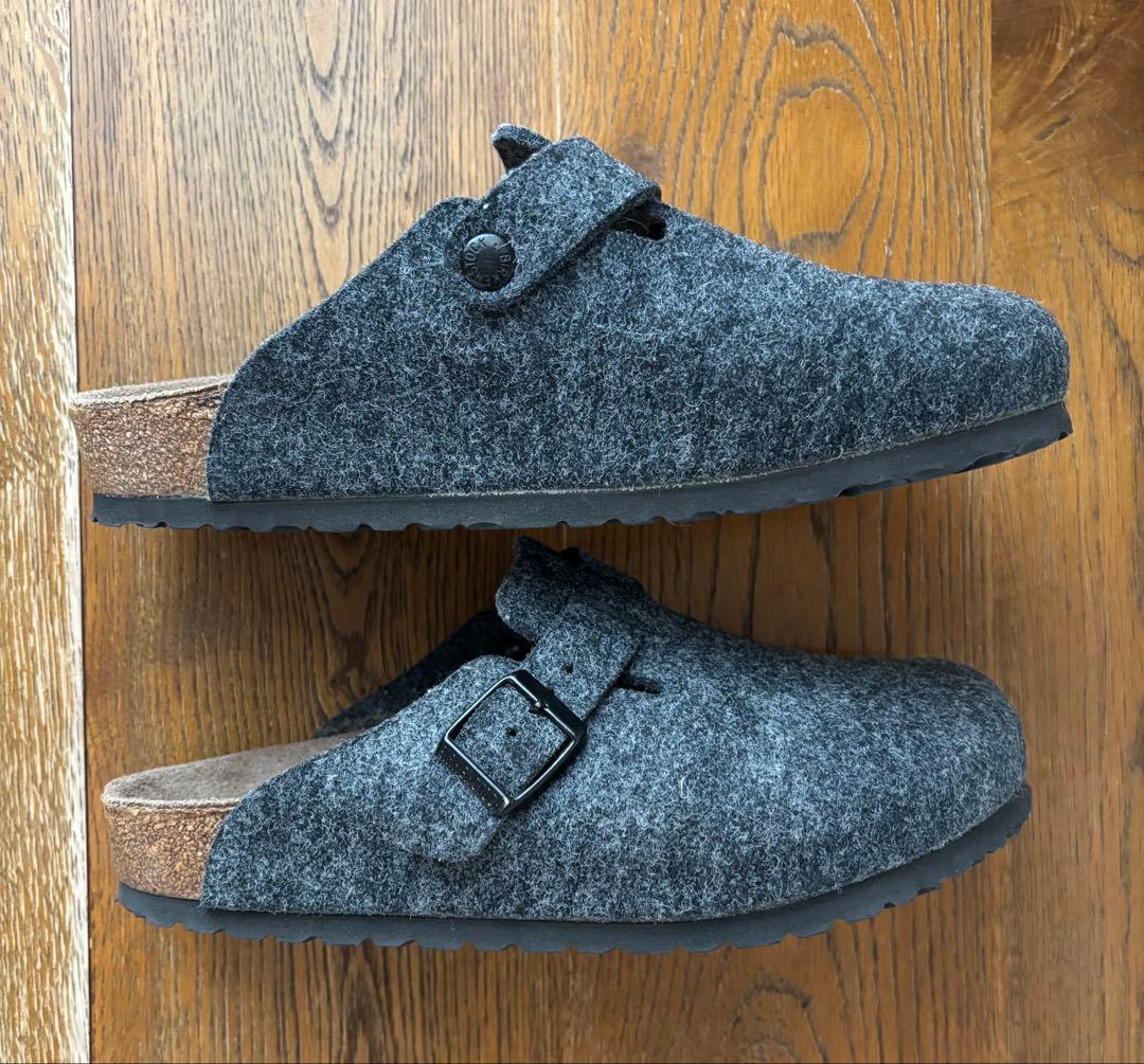 ビルケンシュトック　ボストン　フェルト　グレー　38