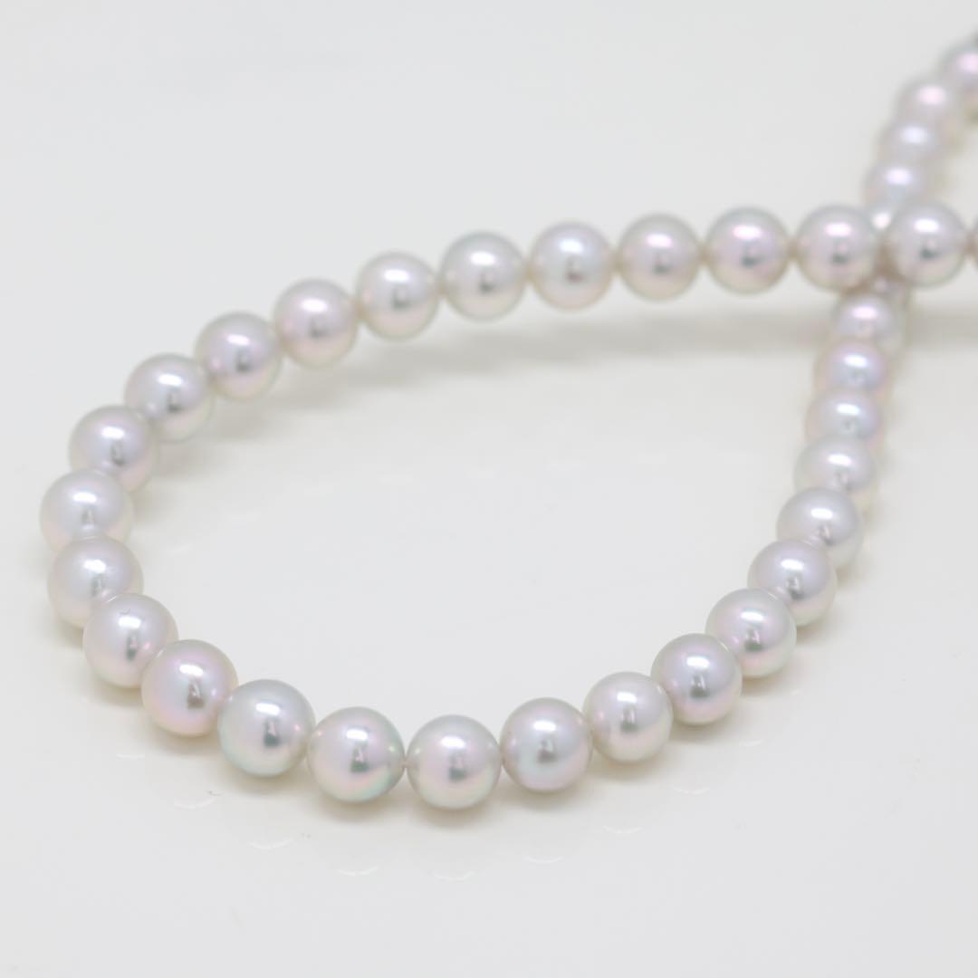 現行クラスプ✨証明書付き✨TASAKI タサキ グレーパール ネックレス8mm