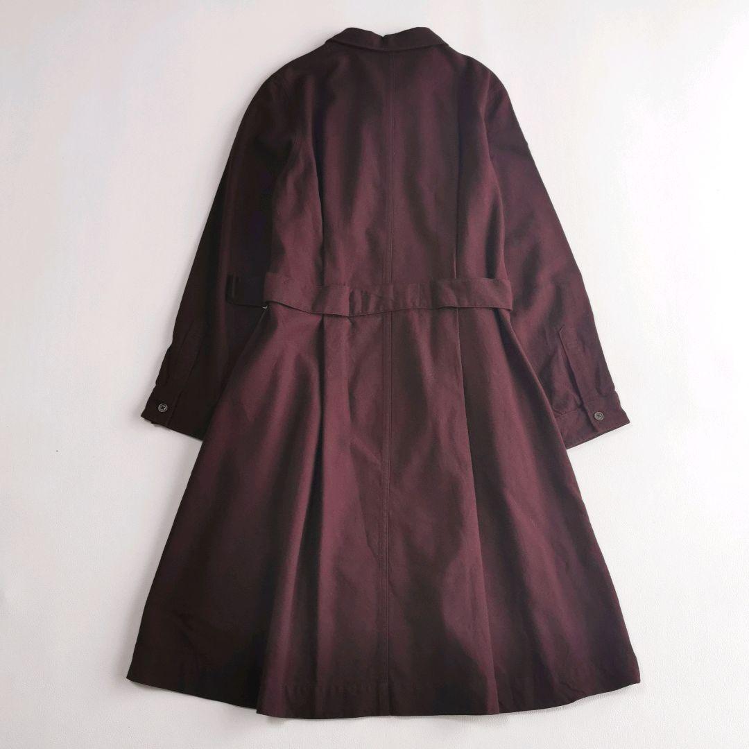 マーガレットハウエル　シャツワンピース 丸襟 コットンウールフランネル