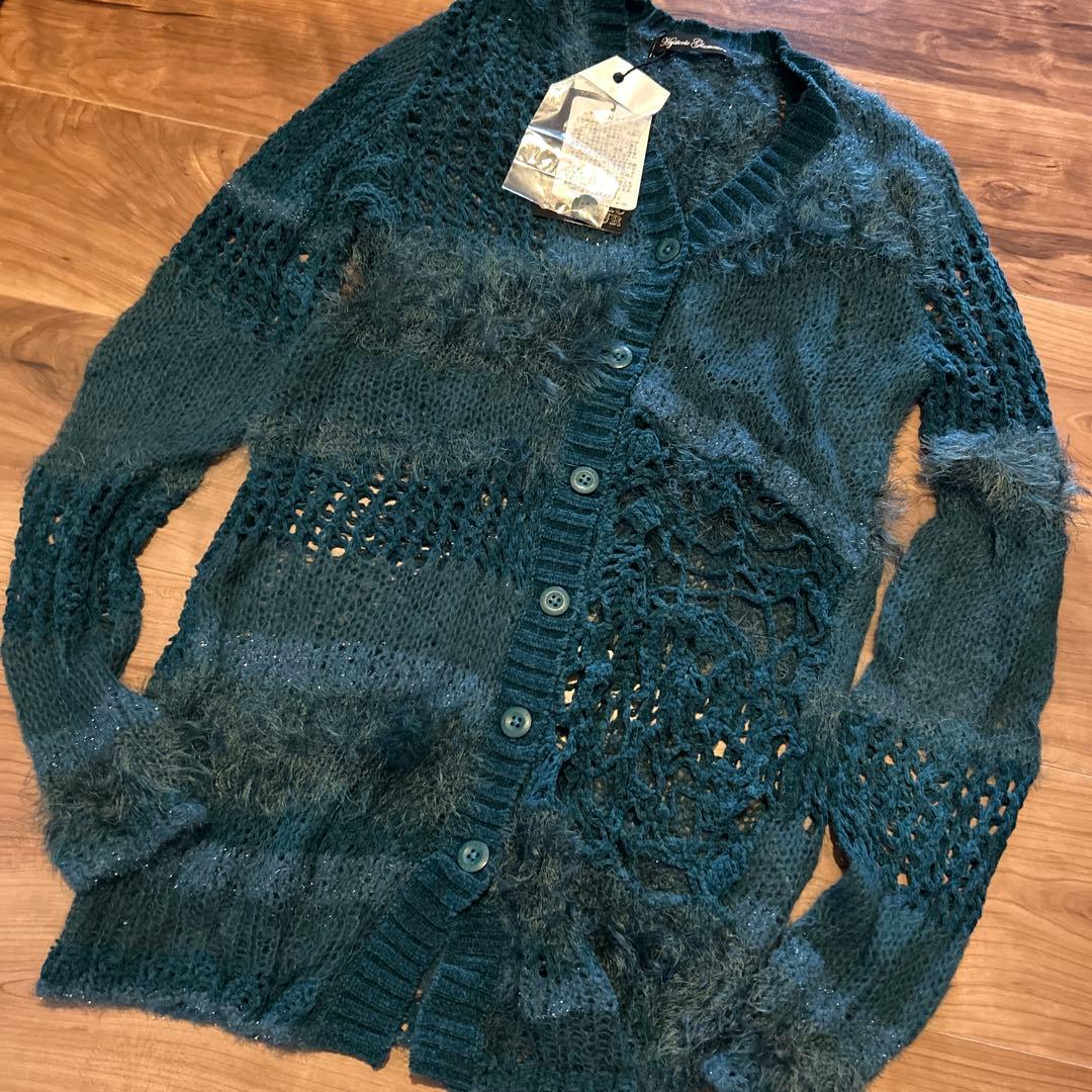 未使用　タグ付　ヒステリックグラマー　モヘヤ　ニット　カーディガン　かぎ編み