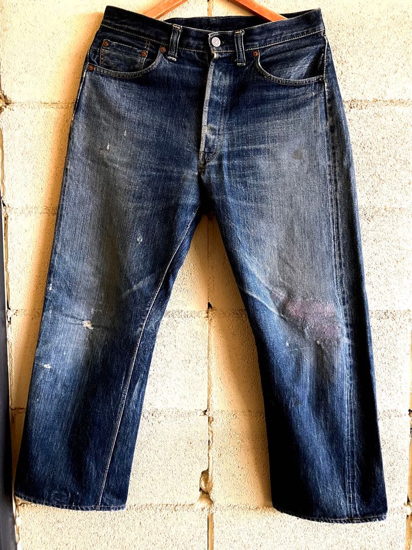 ⭐︎１１！501XX革パッチ47モデル片面タブBIGEオリジナル！