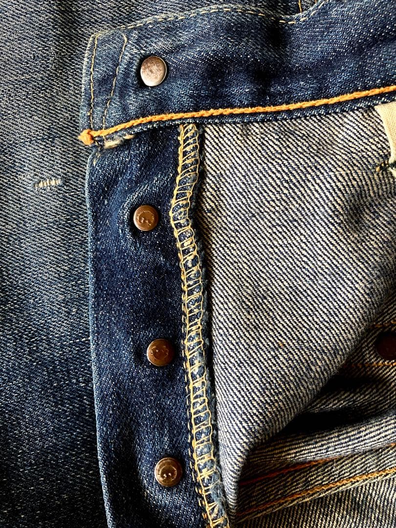 ⭐︎１１！501XX革パッチ47モデル片面タブBIGEオリジナル！