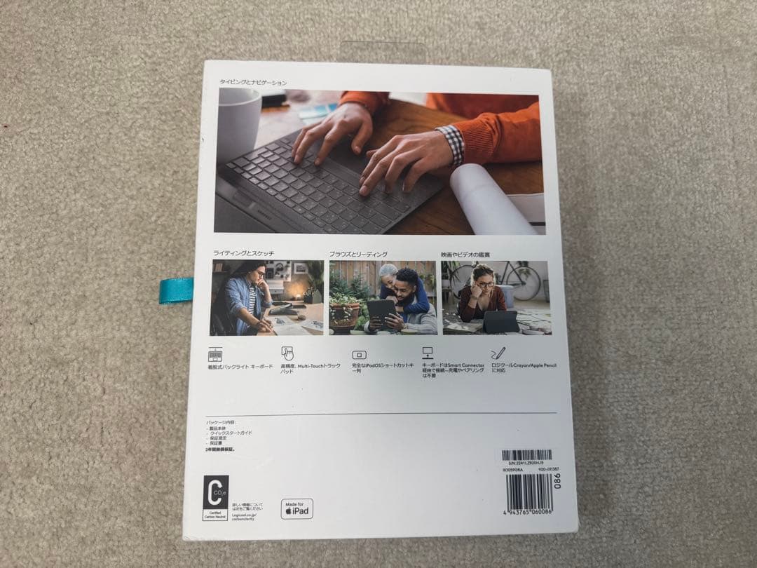 iPadアクセサリー logicool combo touch IK1059gra