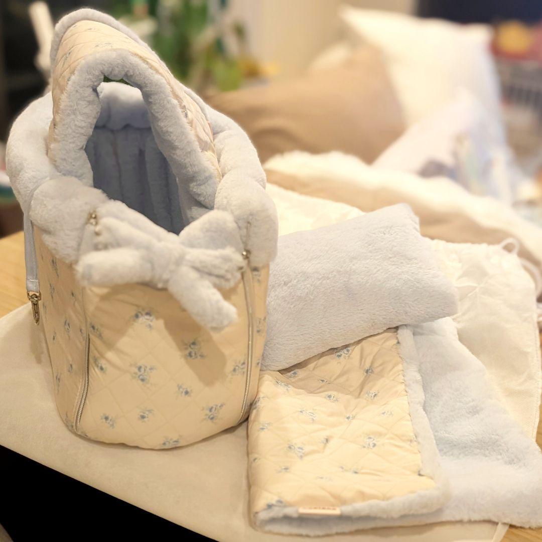 BABIANA AJI BAG TOTE ブルー Sサイズ