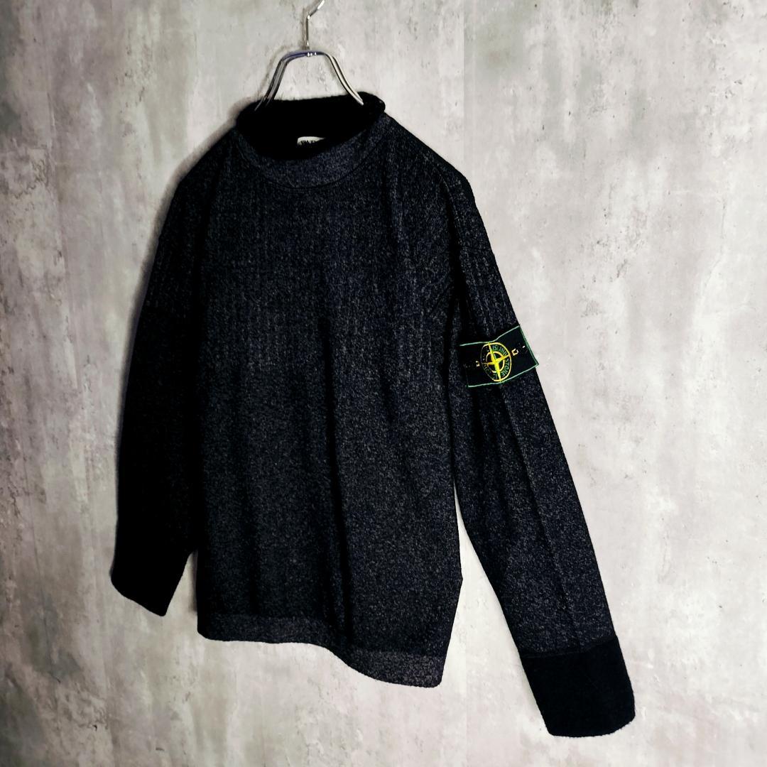 グリーンエッジ・ハーヴェイ期★ストーンアイランド メランジ タートルネックニット