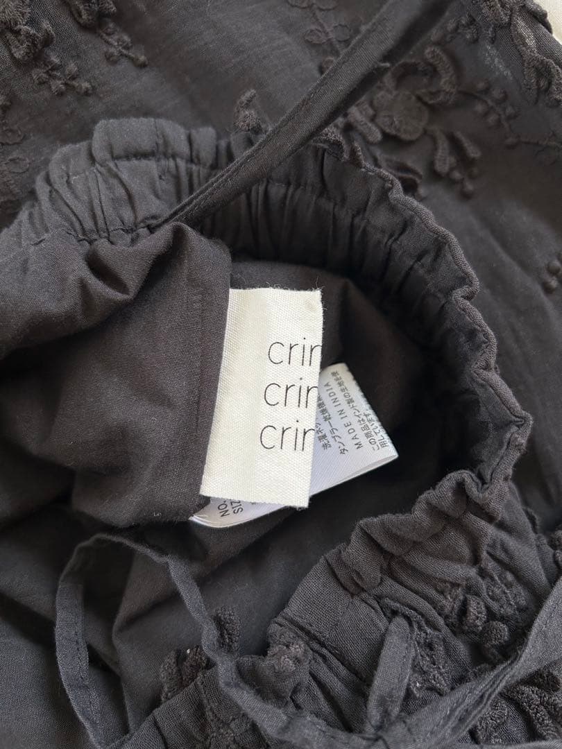 【新品タグあり】crinkle crinkle crinkle　ブラック　パンツ