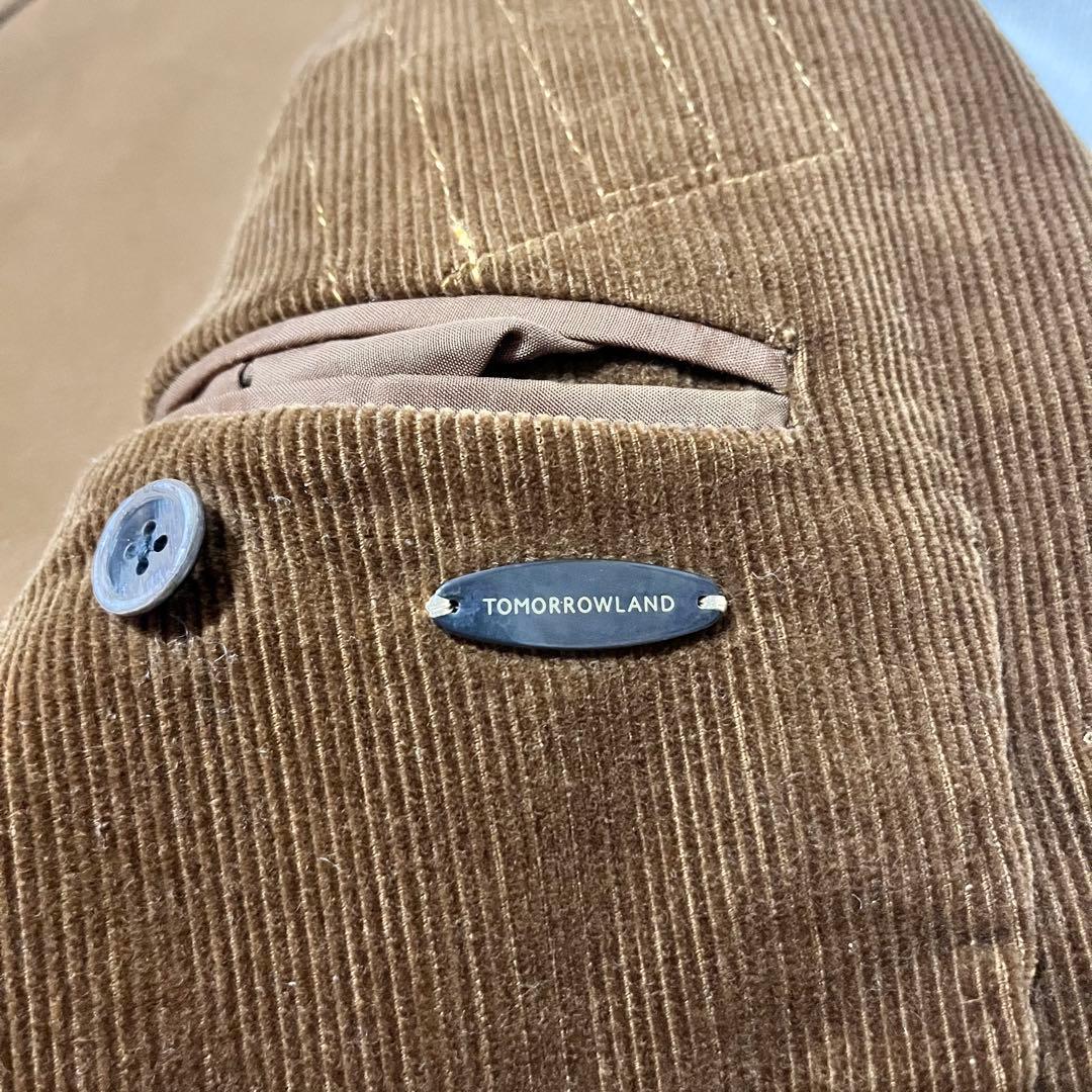 美品 トゥモローランド×ブリスベンモス コーデュロイ 胡桃ボタン 大きいサイズ