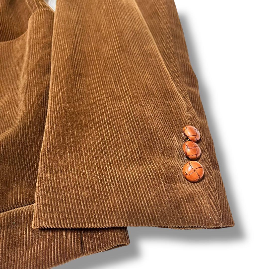 美品 トゥモローランド×ブリスベンモス コーデュロイ 胡桃ボタン 大きいサイズ