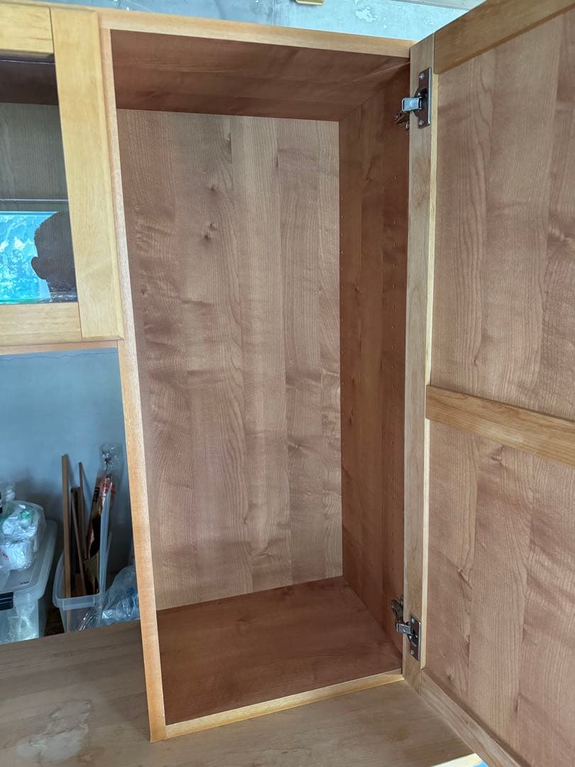 モモナチュラル 食器棚 120cm 無垢材 自然素材 高級家具 脇木工 国内産