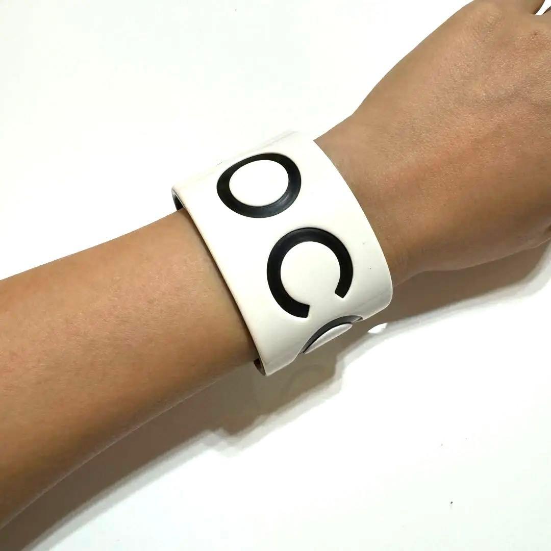 シャネル CHANEL ホワイト バングル ヴィンテージ