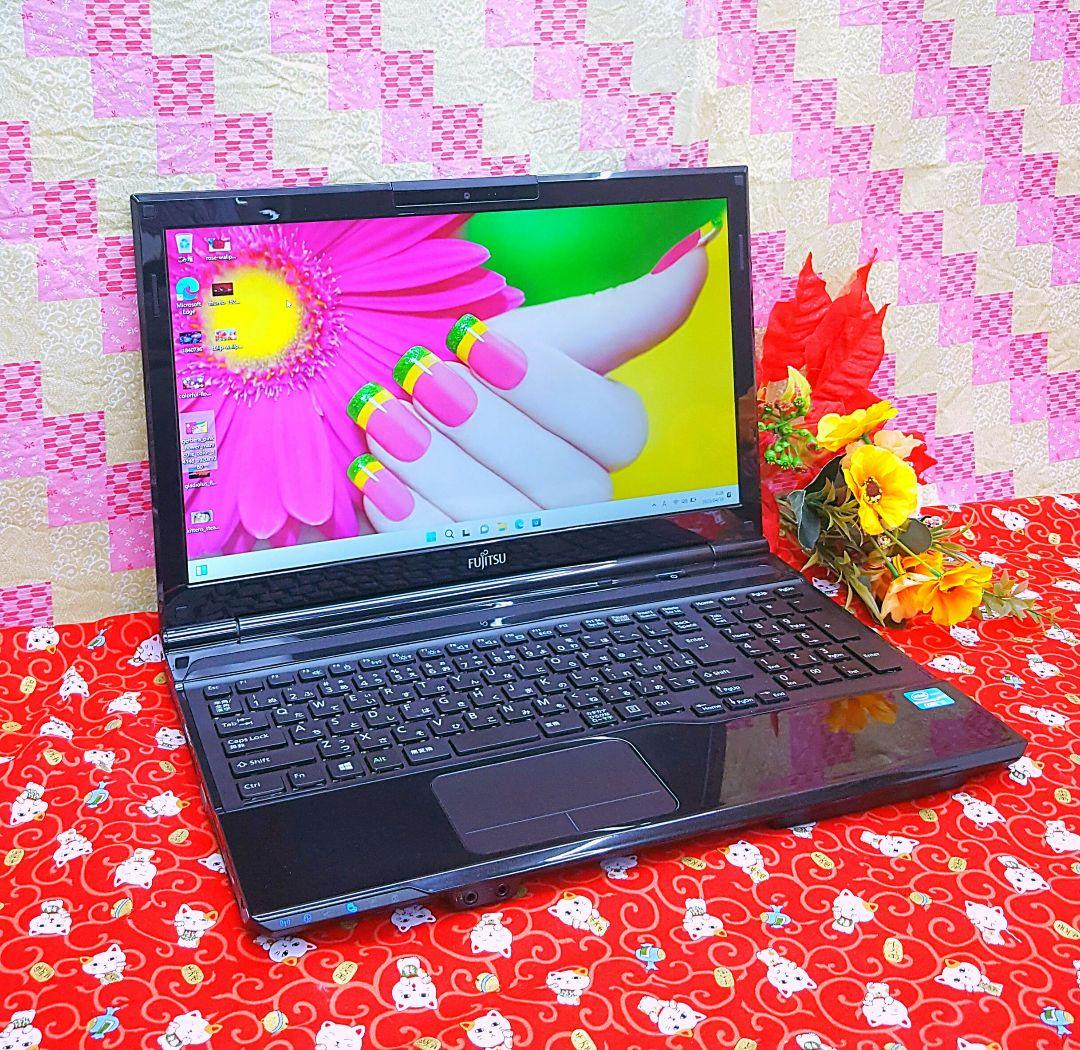 極上品！大人気！美品/3世代Corei3 /富士通 /新型Win11/動画編集