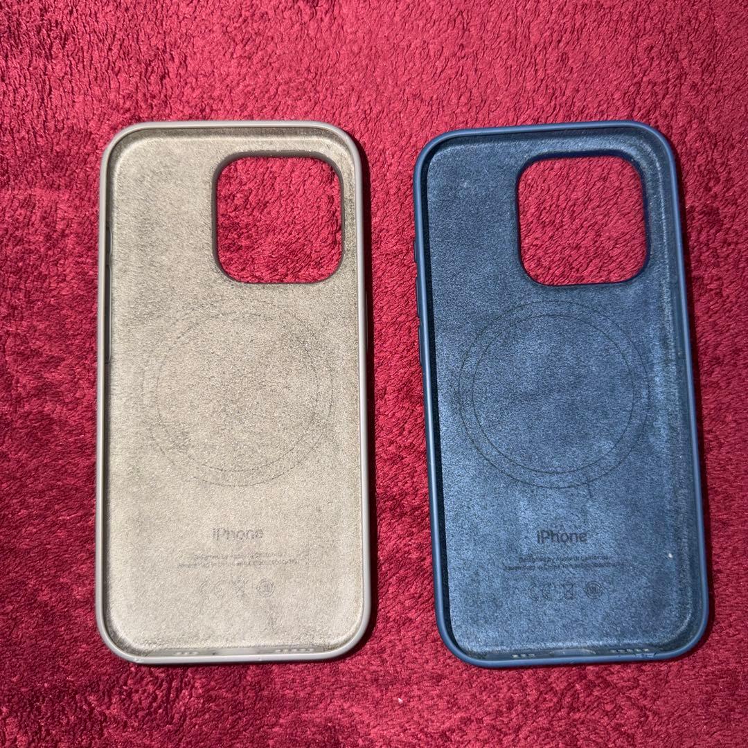 iPhone用ケース グレー ブルー 2色セット 15 pro