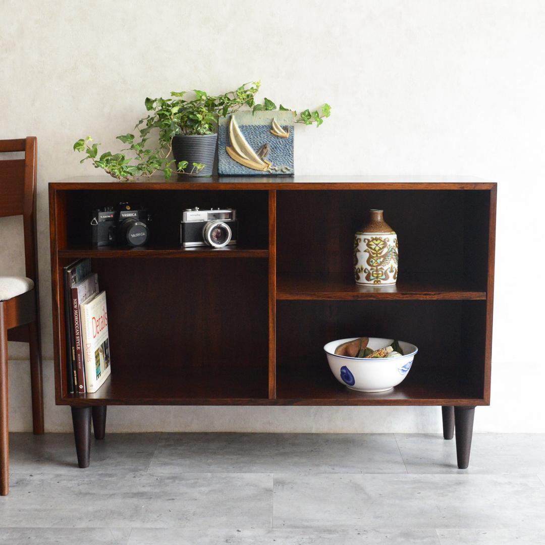 デンマーク 北欧ヴィンテージ ローズウッド シェルフ 北欧家具 飾り棚 本棚