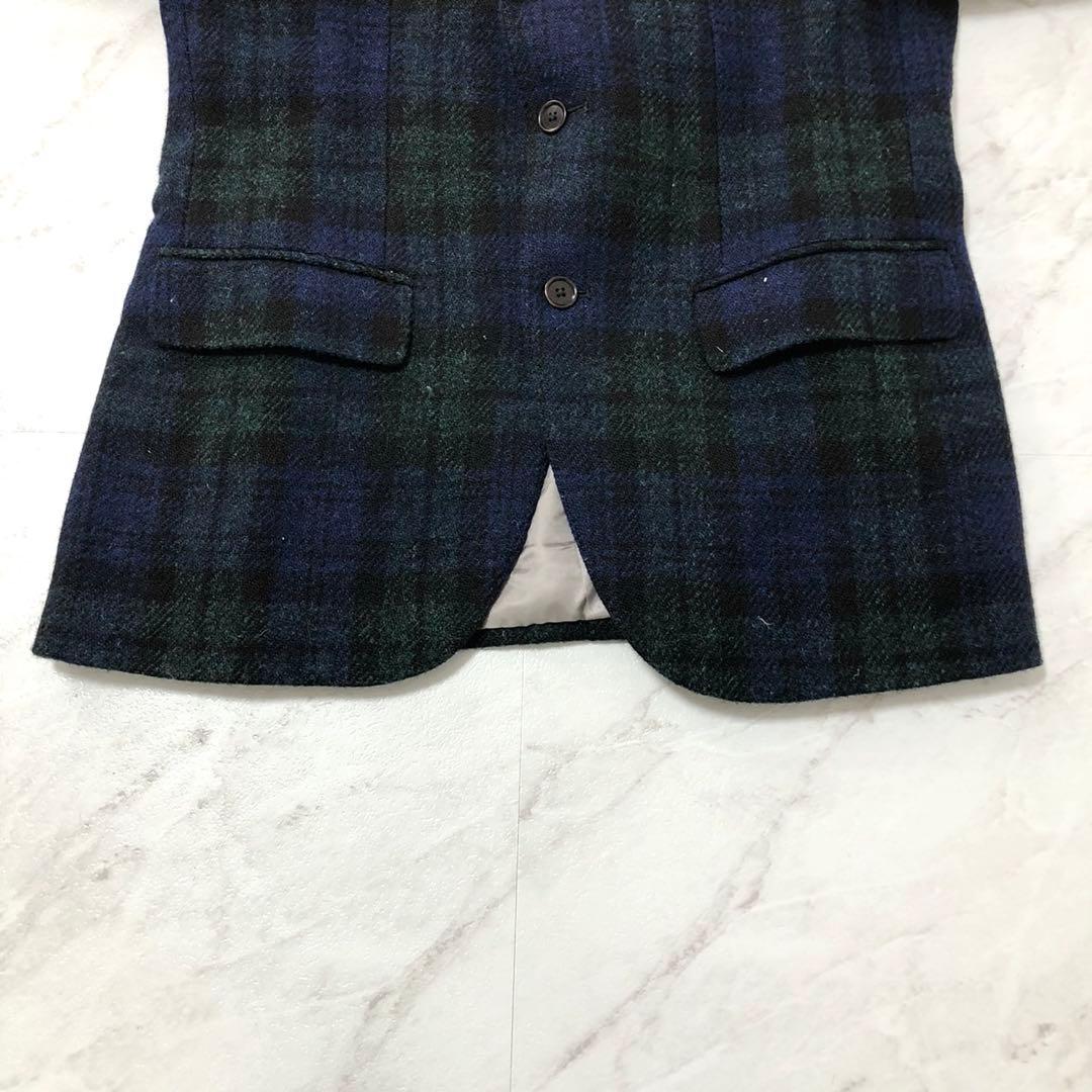 【極美品】Le chic テーラードジャケット ハリスツイード グリーン