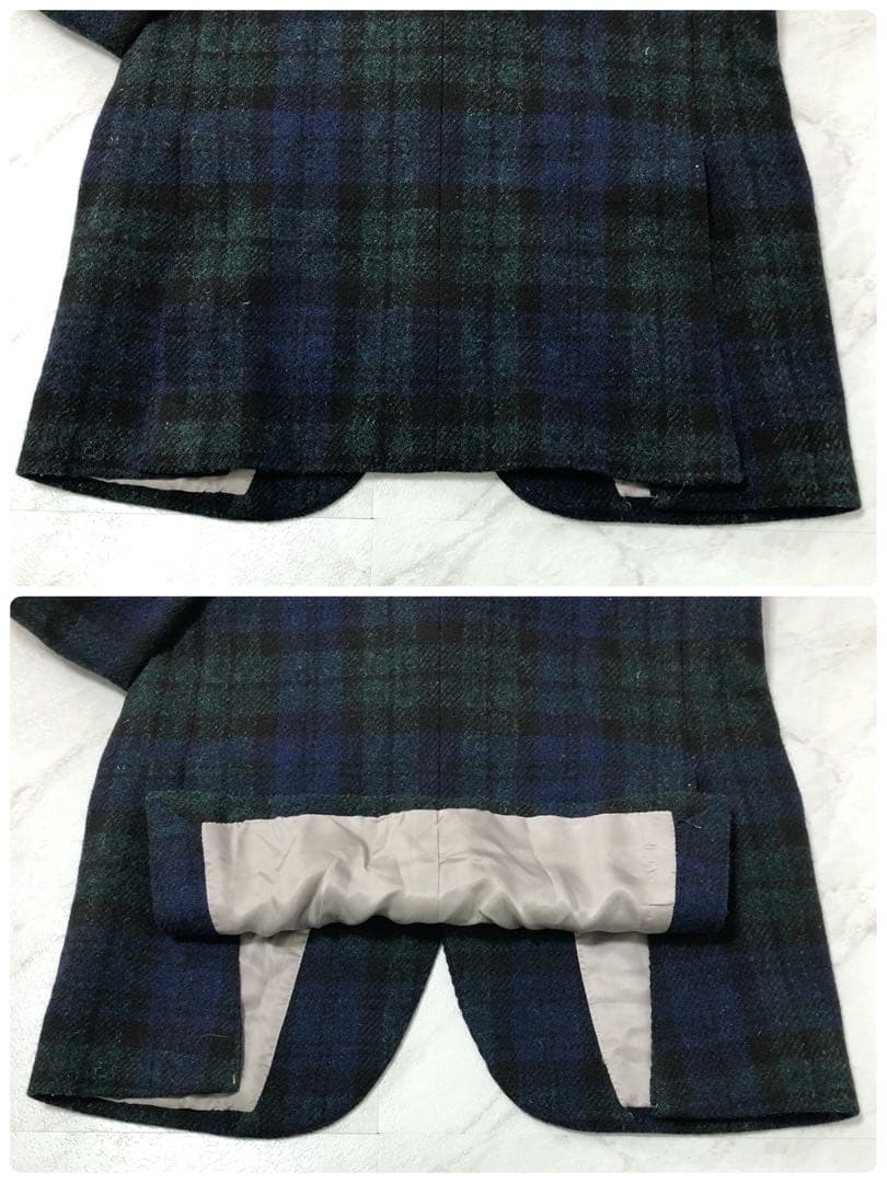 【極美品】Le chic テーラードジャケット ハリスツイード グリーン