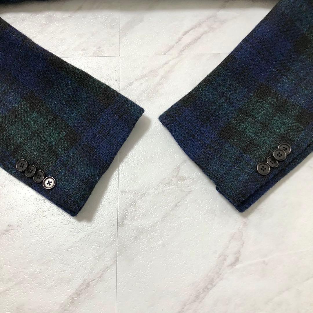 【極美品】Le chic テーラードジャケット ハリスツイード グリーン