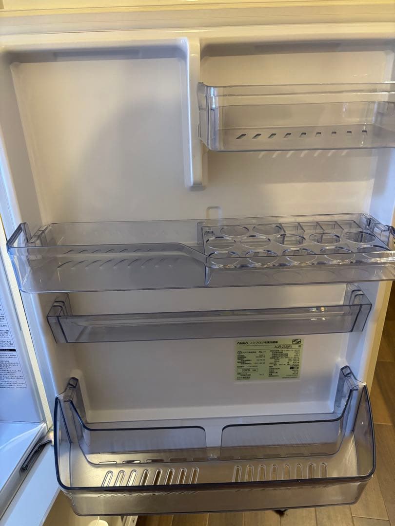 【値下げ】アクア 冷蔵庫 272L 2020年製 洗浄消毒済み AQUA