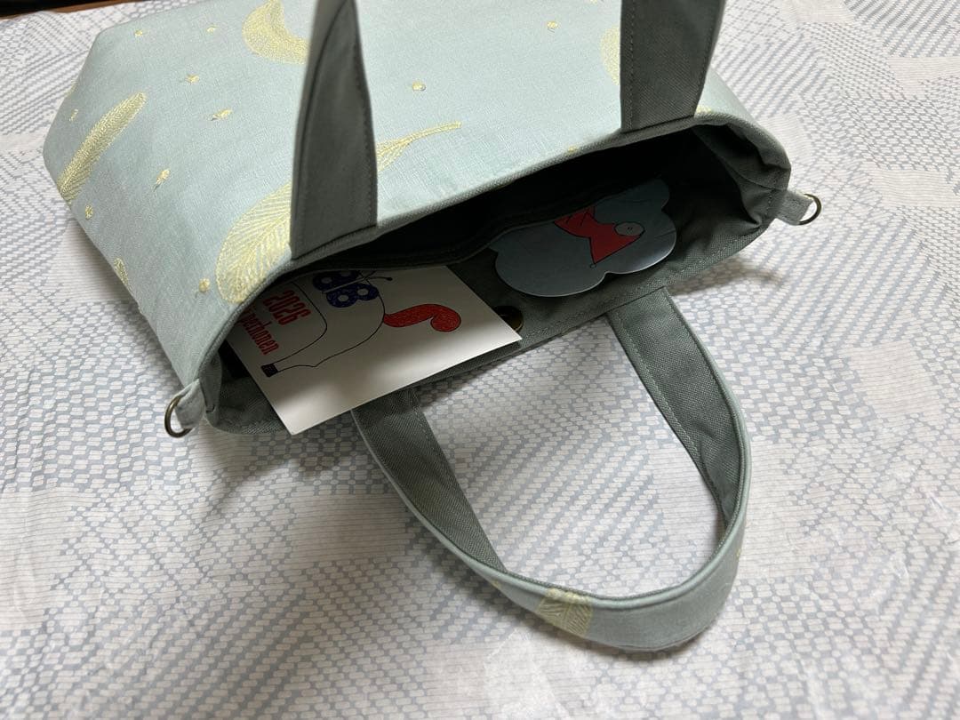 ハンドメイド ミナペルホネン featherdance コロりんトート