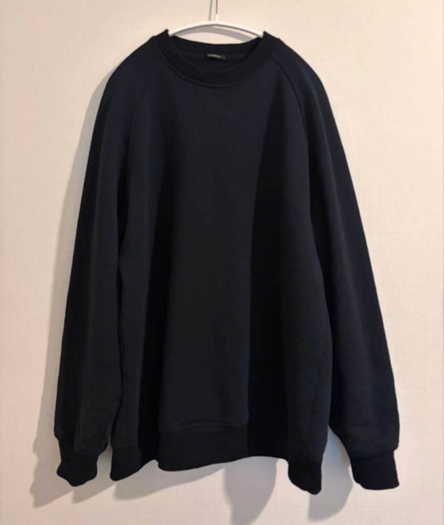 26SS comoli コットン裏毛クルーネック　SIZE3