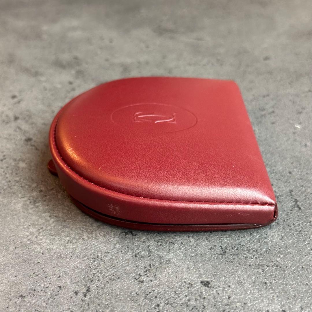 Cartier マストライン 馬蹄型 ケース 小銭入れ　ボルドー