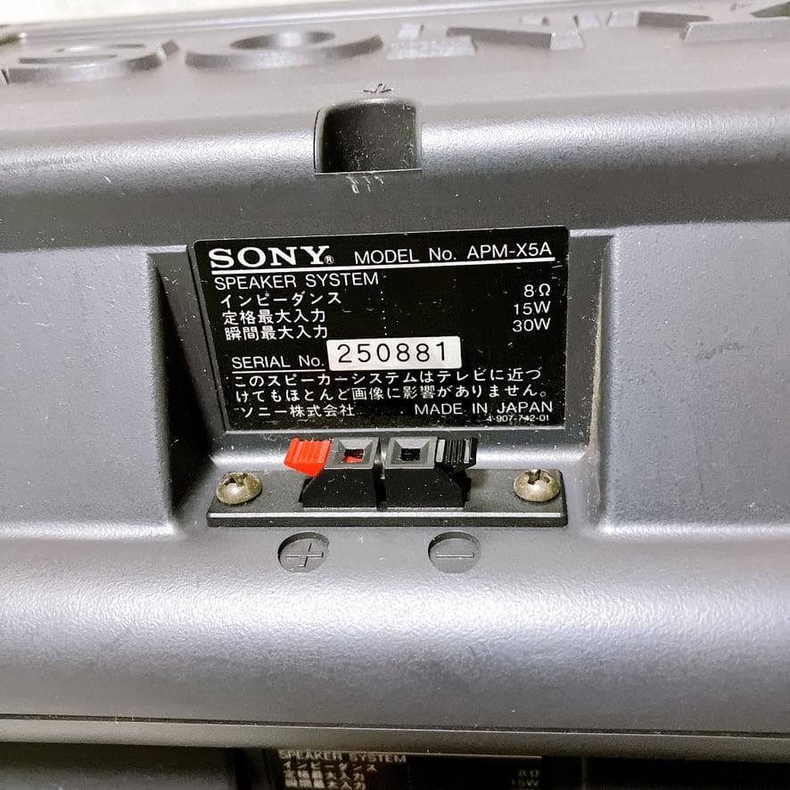 SONY APM-X5A 2Way 平面スピーカーシステム オーディオ 希少