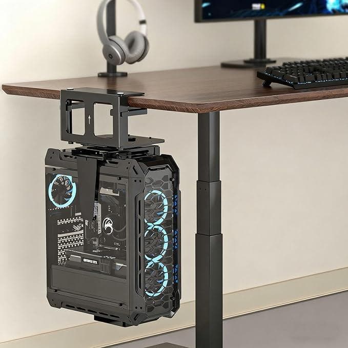 デスクトップPC吊り下げブラケット