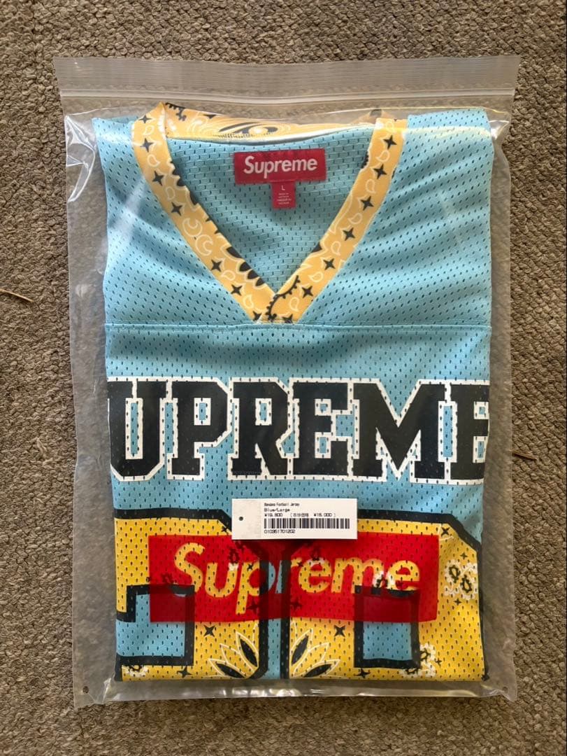 Supreme Bandana Football Jersey “Blue”