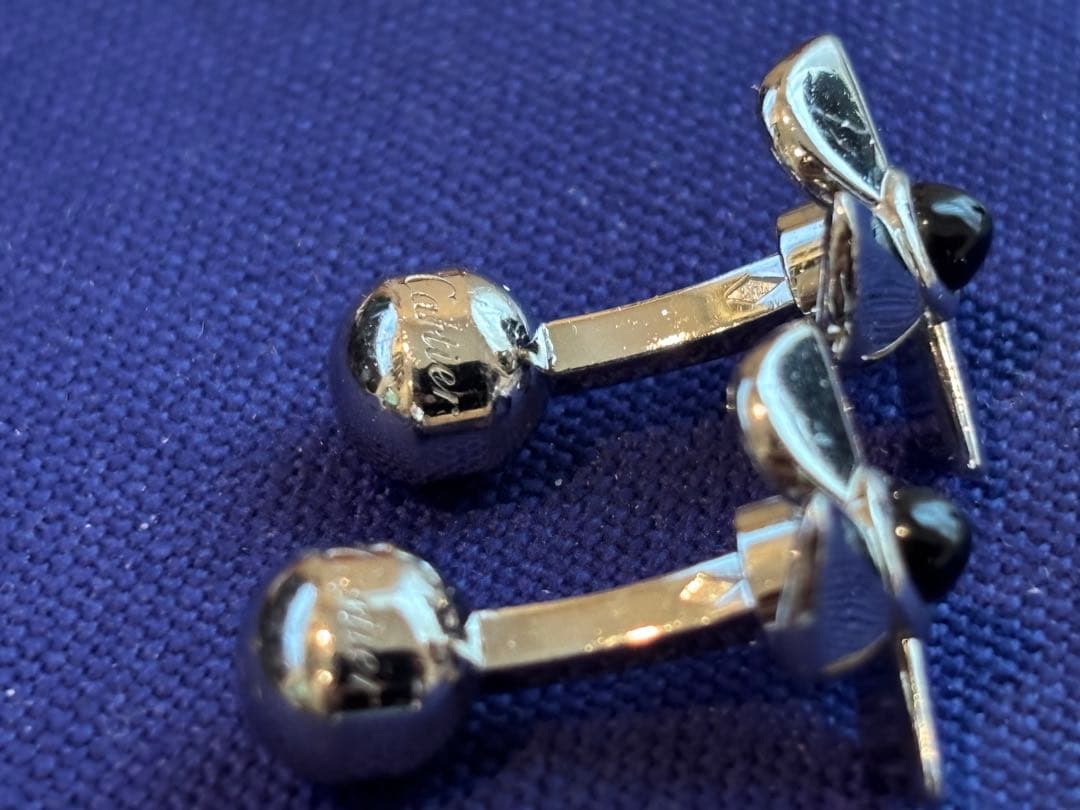 美品　カルティエ　風車　シルバー　カフリンクス