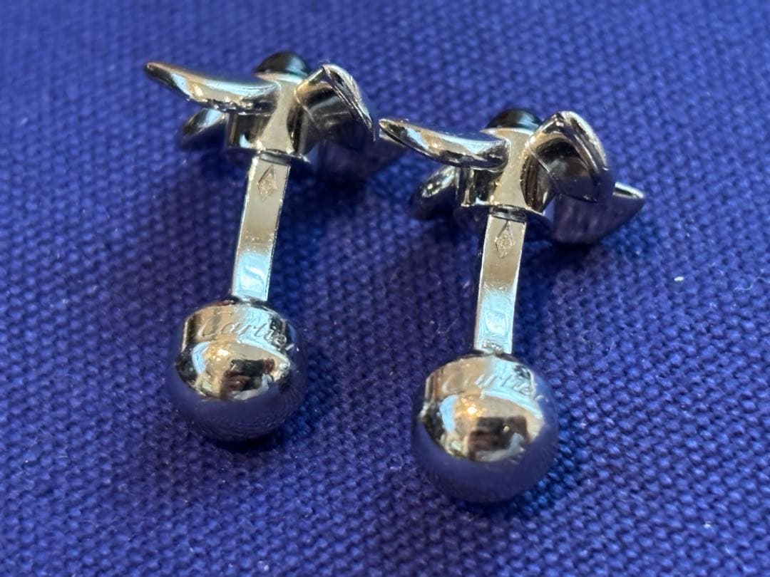 美品　カルティエ　風車　シルバー　カフリンクス