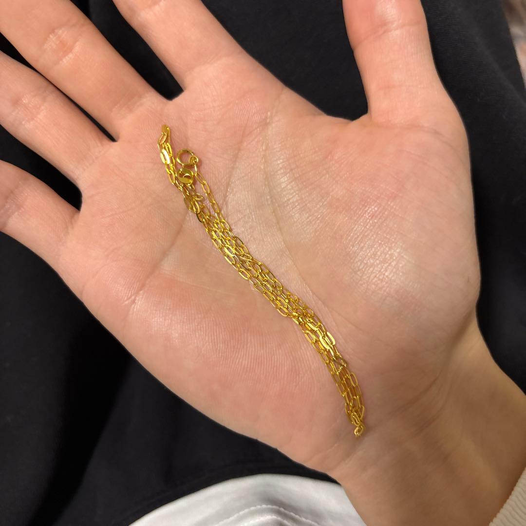 イタリア製K18ペーパーネックレス 40cm 1,83g