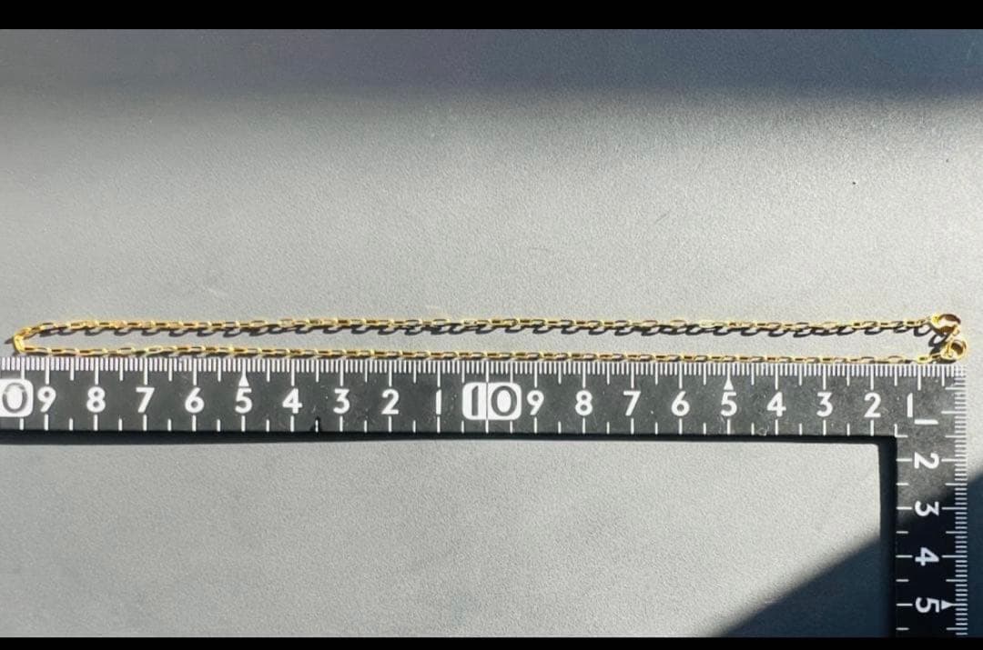 イタリア製K18ペーパーネックレス 40cm 1,83g
