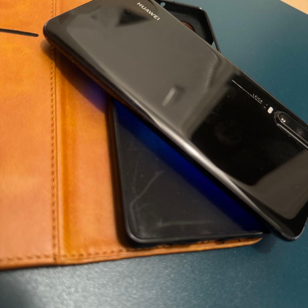 訳あり　レア　HUAWEI P30 黒　物理デュアルシム