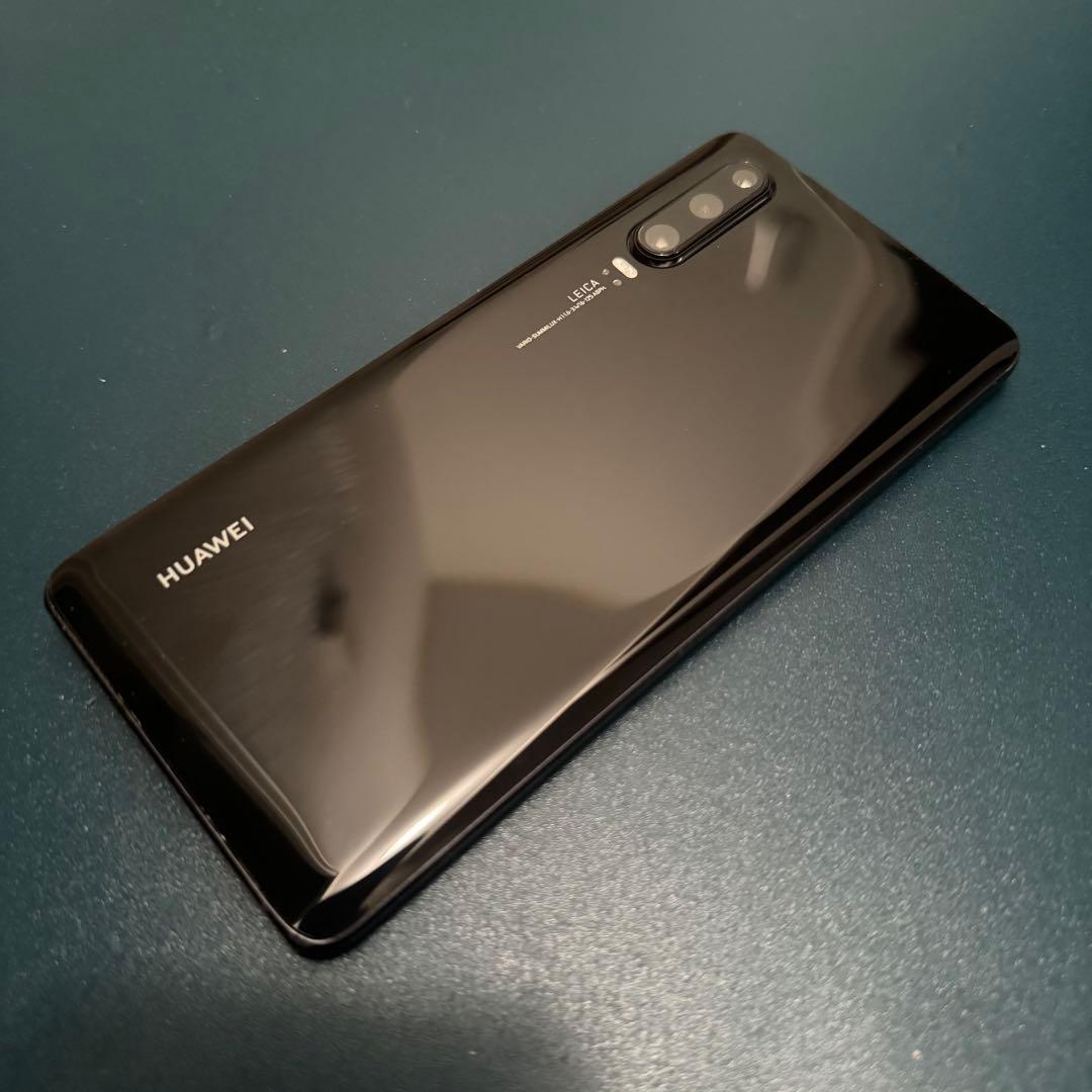 訳あり　レア　HUAWEI P30 黒　物理デュアルシム