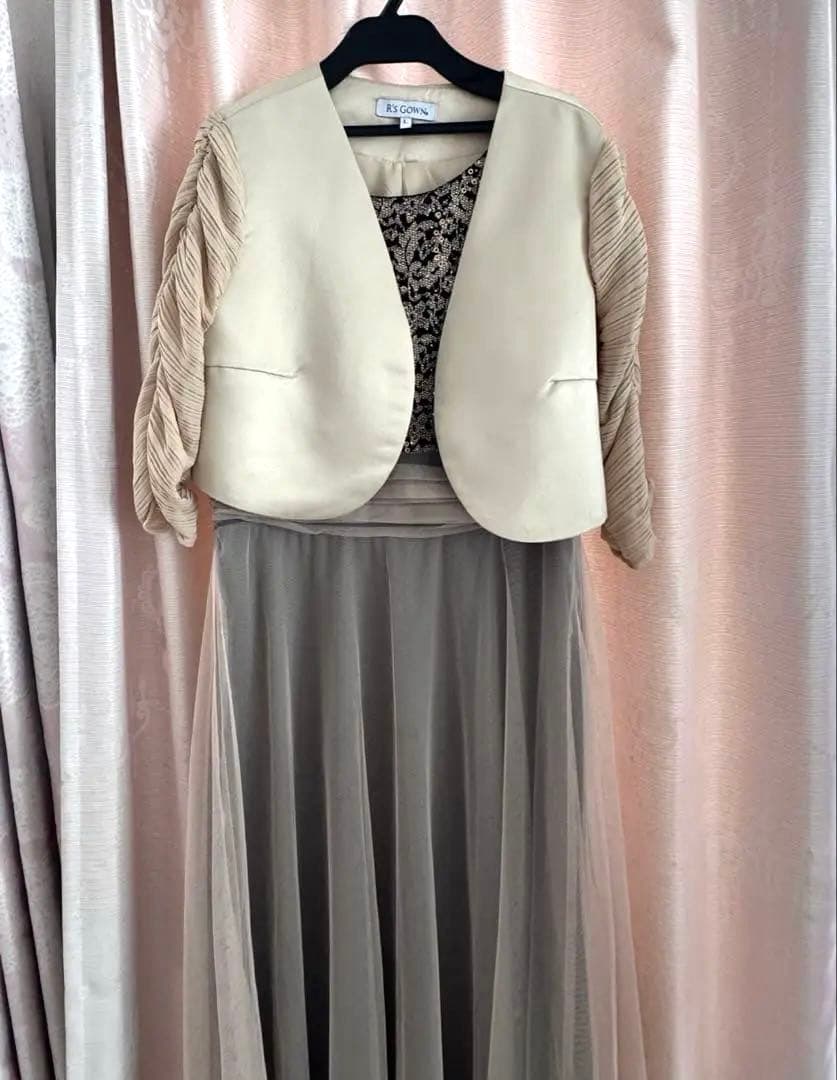 【バッグ付き】3点セット結婚式 ドレス ボレロ パーティー フォーマル