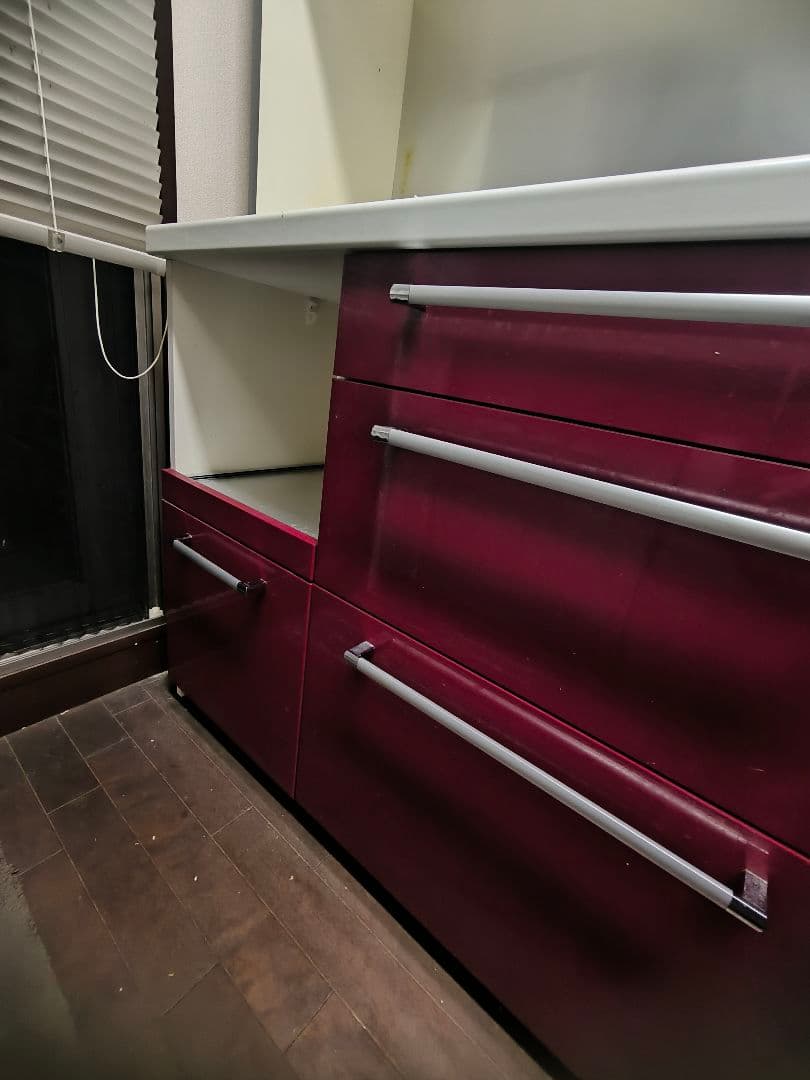 パモウナ Pamouna 食器棚　キッチンボード横幅140×奥行50×高さ200