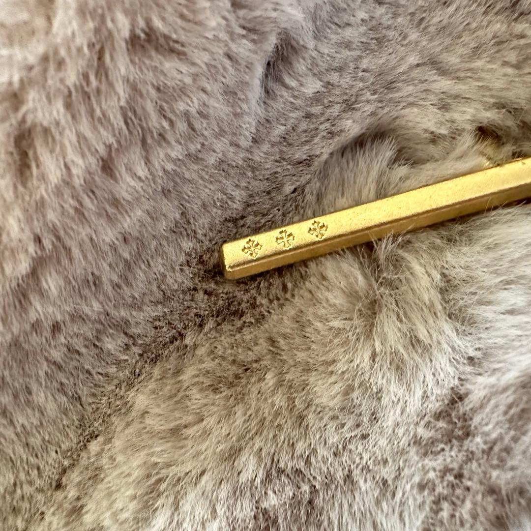 【美品】TATRAS トゥモローランド 別注 エコファーコート グレー S