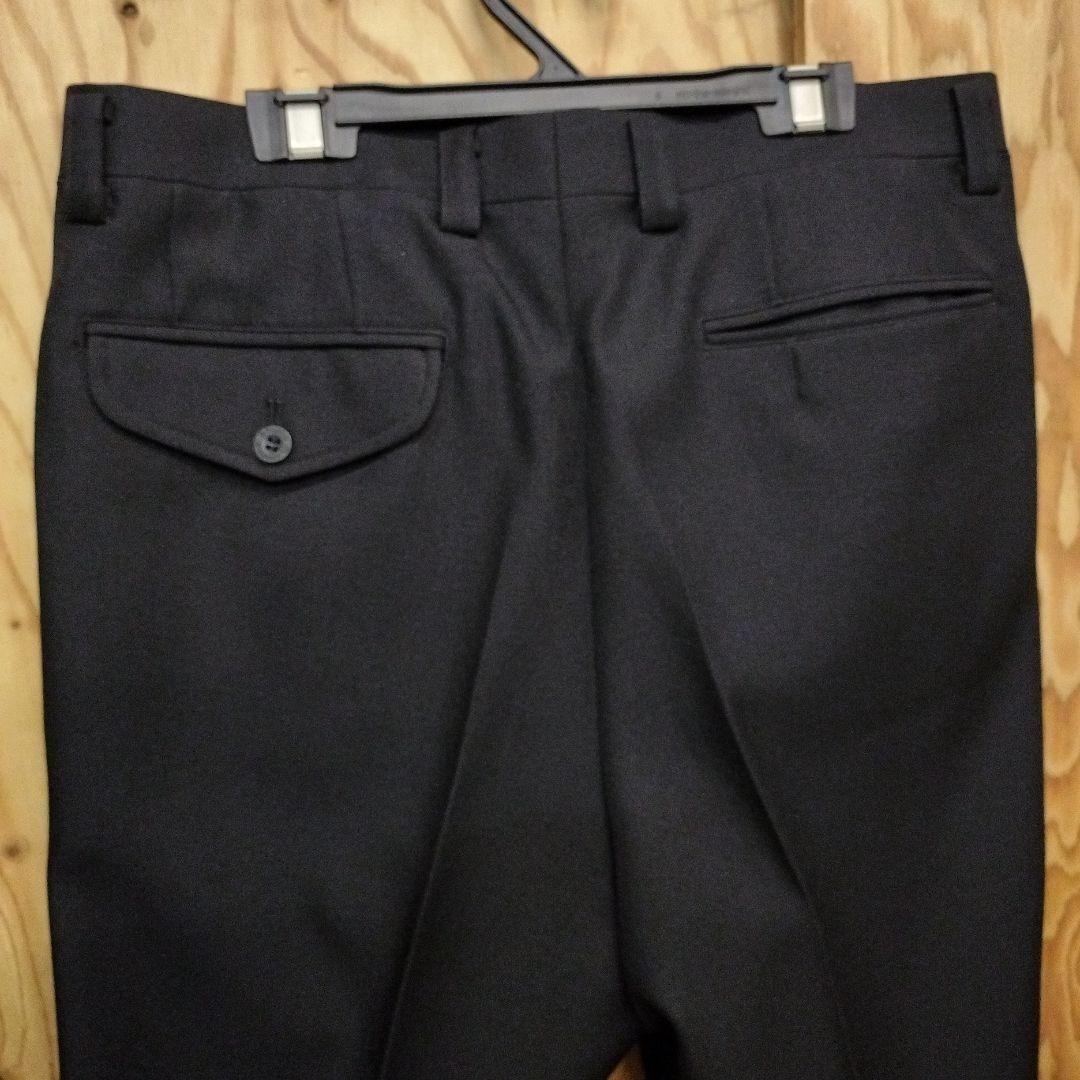 00s.メンズスラックス.未使用品.日本製.黒 ツータック.