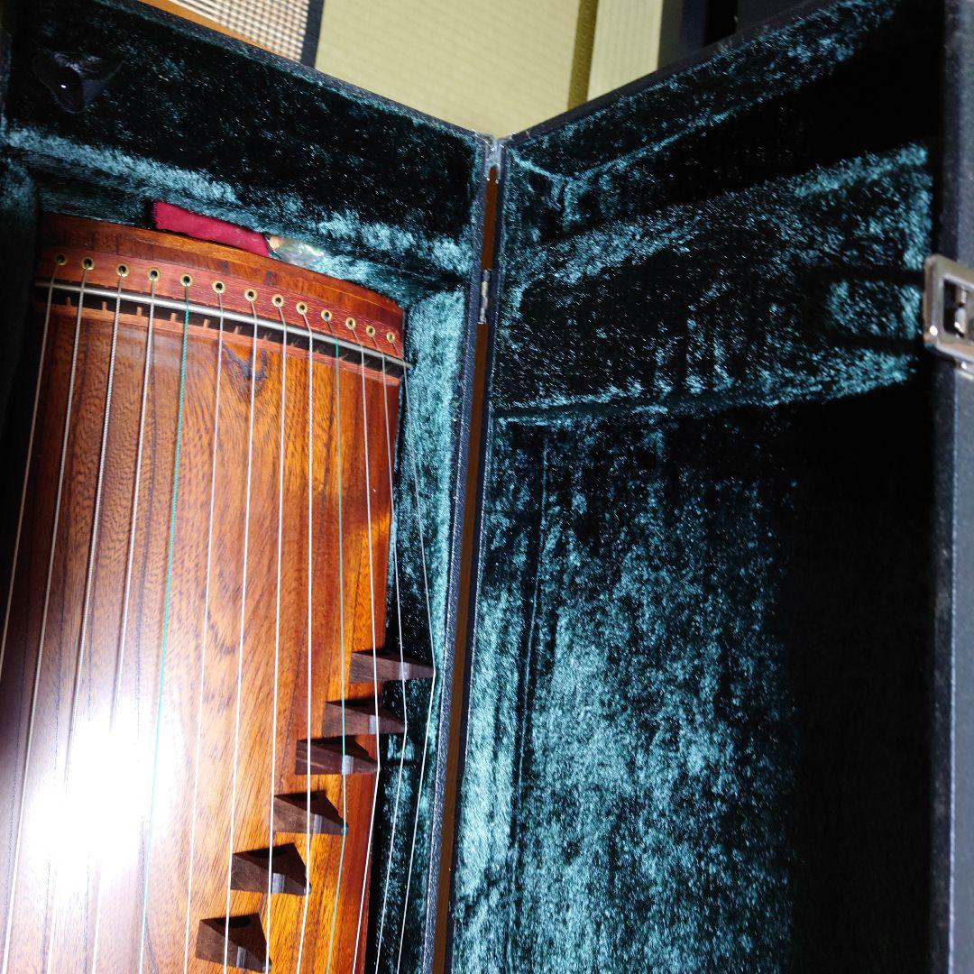 木製琴 13弦 黒ケース