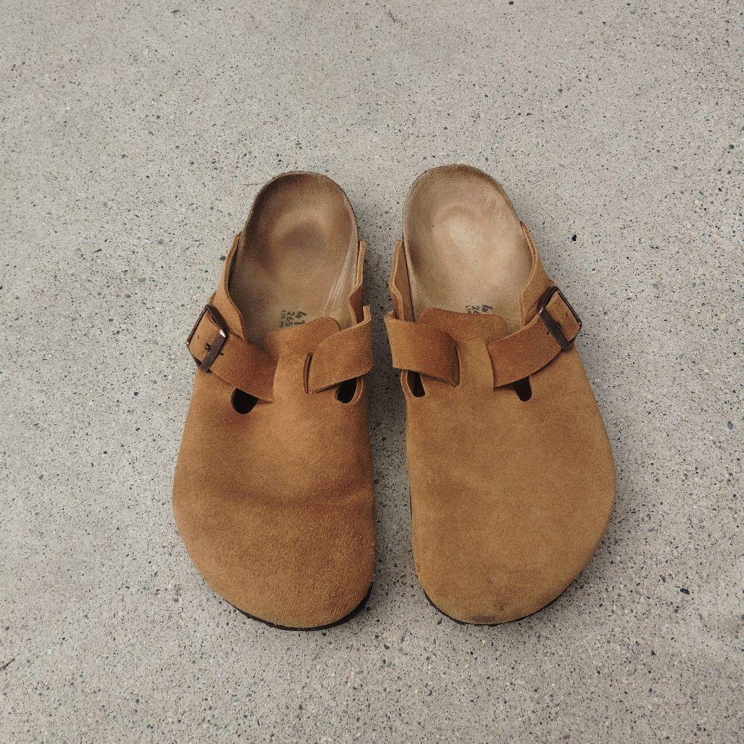 ビルケンシュトック ボストン ブラウン スエード 26.5cm