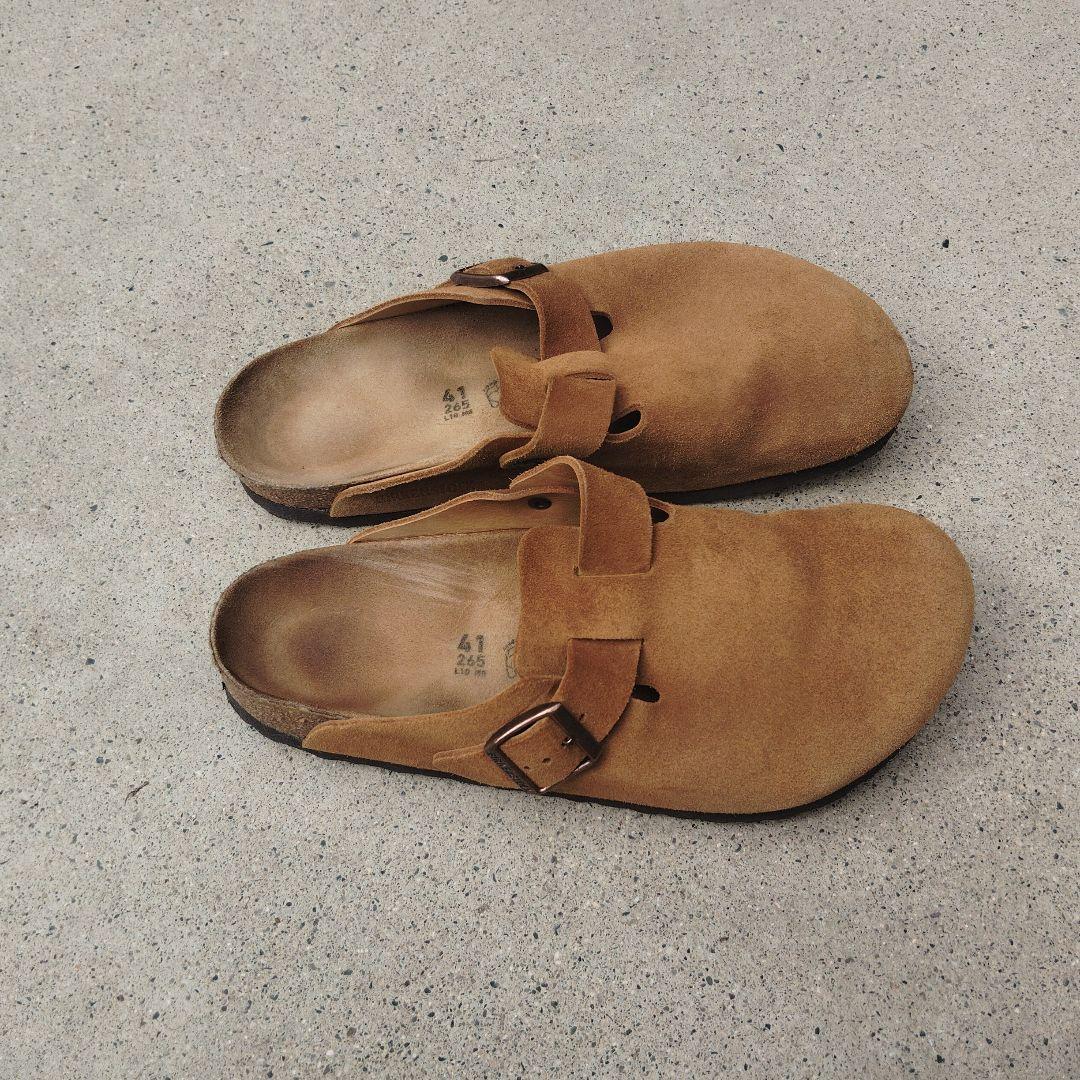 ビルケンシュトック ボストン ブラウン スエード 26.5cm