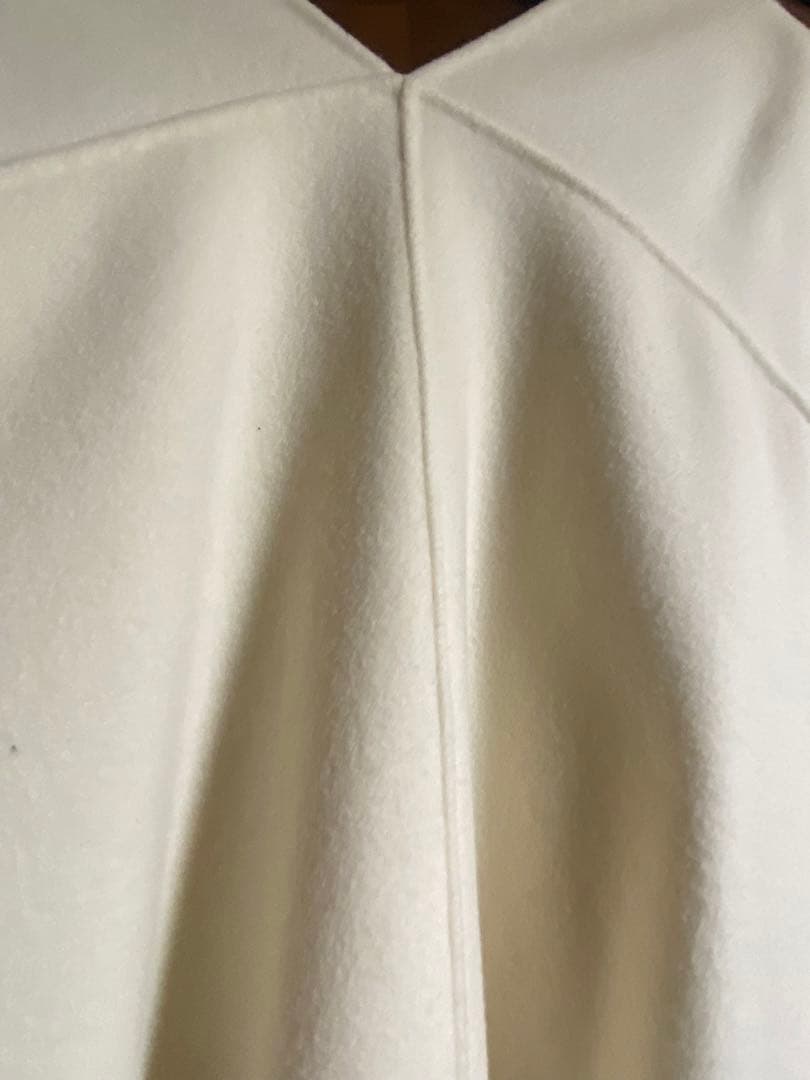 HEVE リボンウールジレ　ホワイト