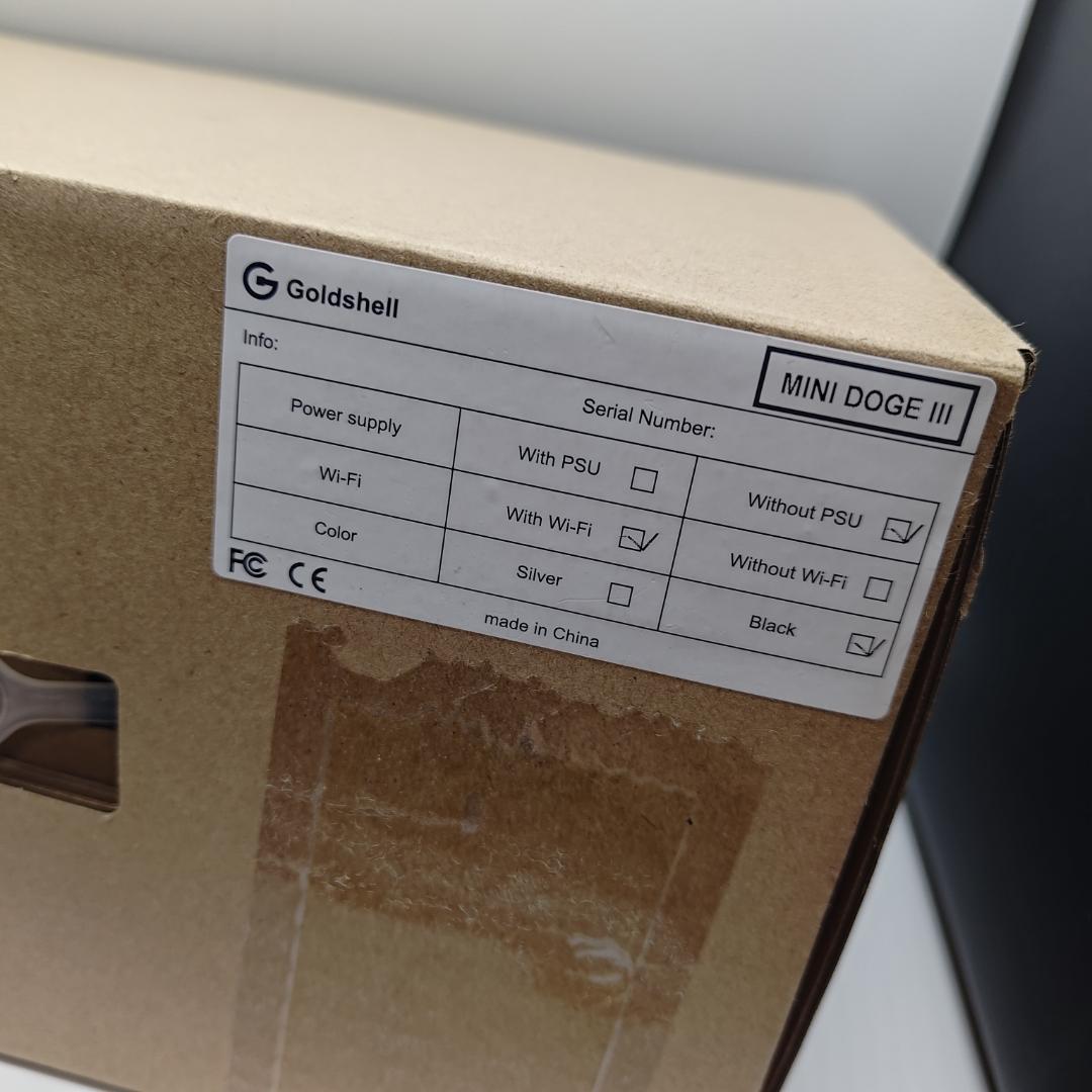 Goldshell MINI DOGE III 動作確認済