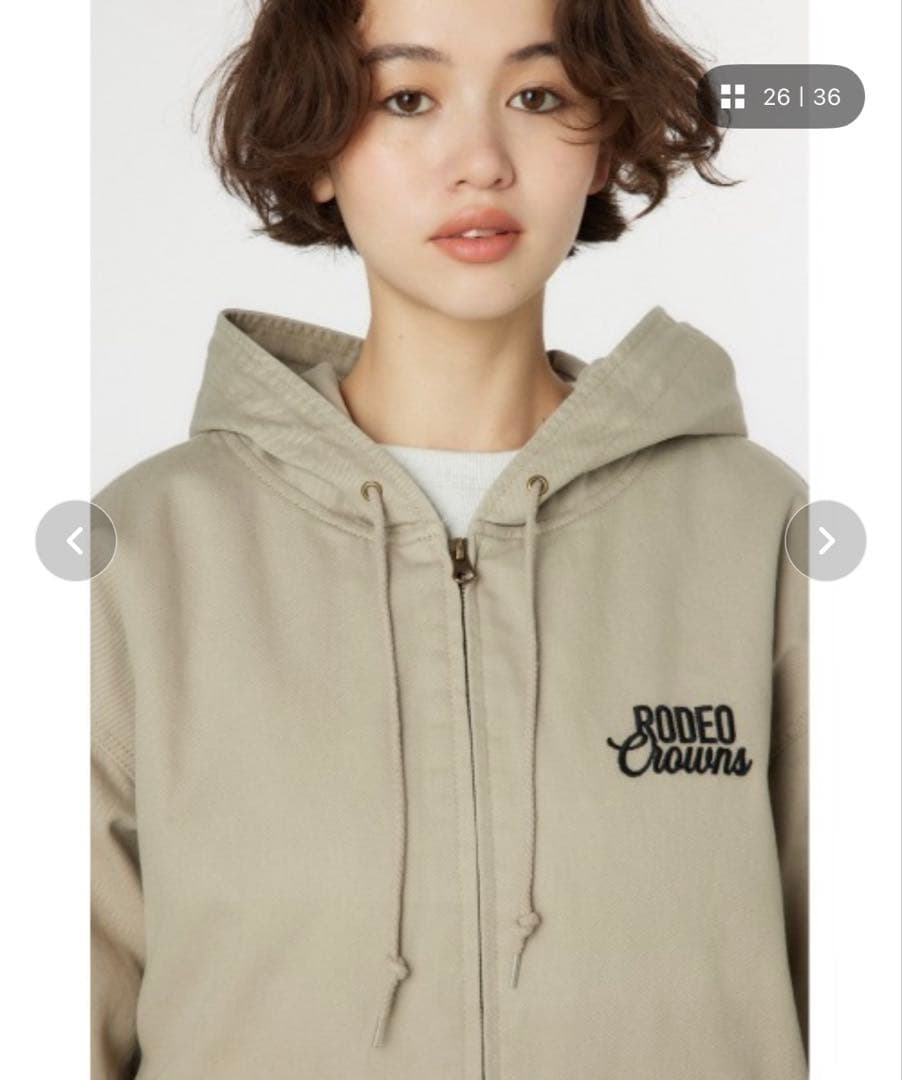 [新品]RODEO CROWNS WIDE BOWL ワークフーディーブルゾン