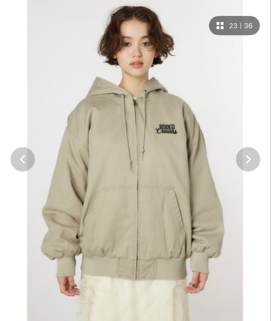 [新品]RODEO CROWNS WIDE BOWL ワークフーディーブルゾン