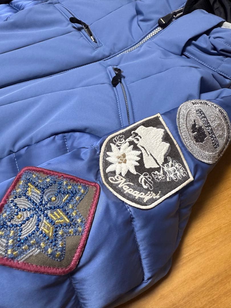 NAPAPIJRI レディース Mブルー ナパピリ SKI ダウン スノーウェア