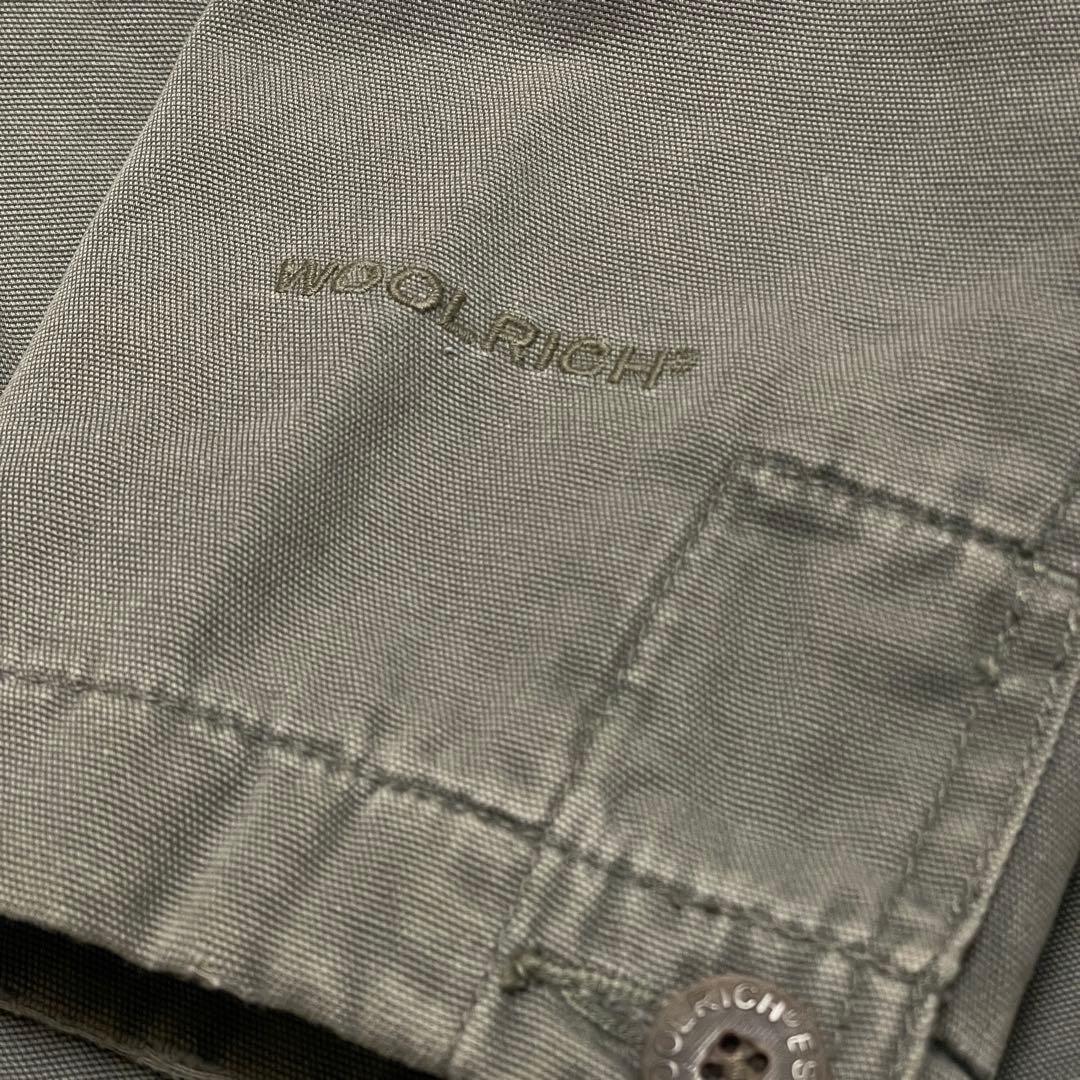 WOOLRICH 90s ワークジャケット 襟レザー 裏地ブランケット