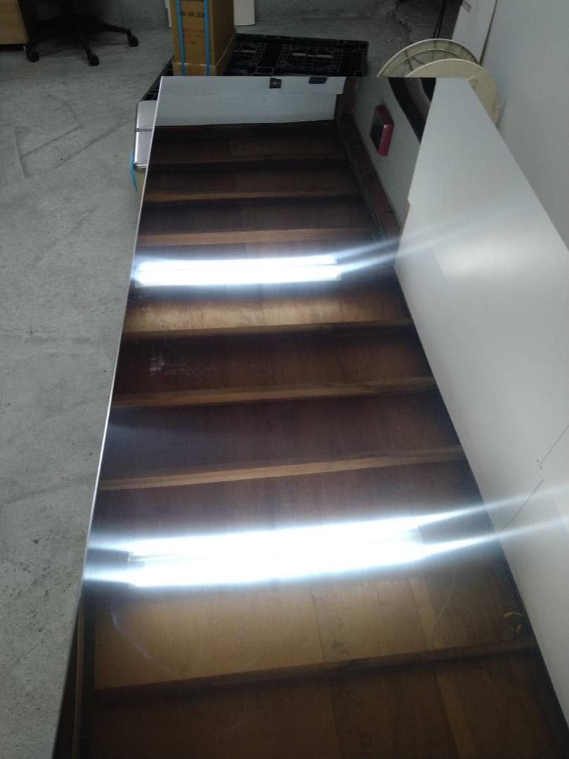 7056　ステンレス天板頑丈カウンター幅90白