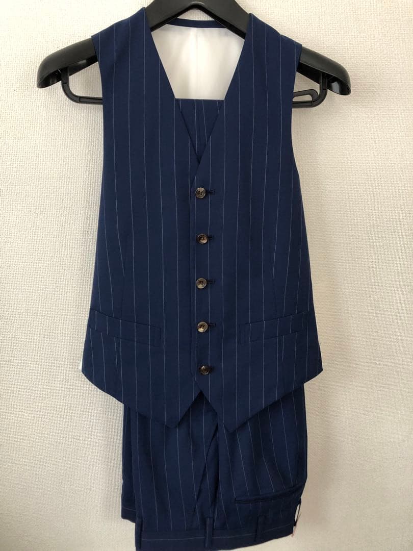 美品HANABISHI花菱オーダースリーピーススーツ