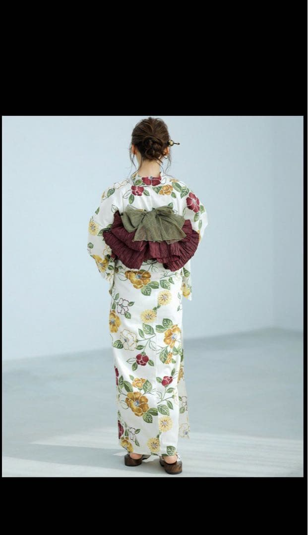 花柄浴衣・帯セット Dita