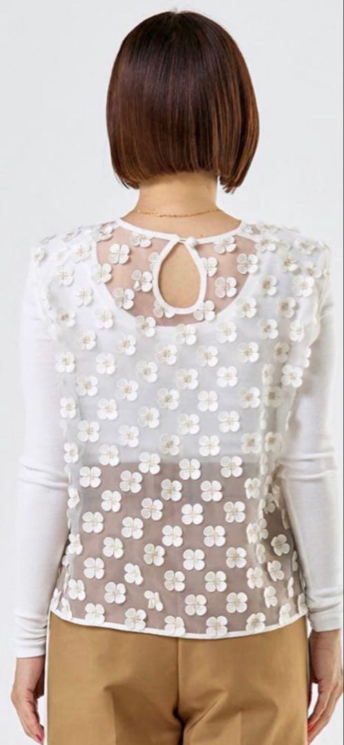 【美品】yori ヨリshirocon シロコンcloverジレ 36